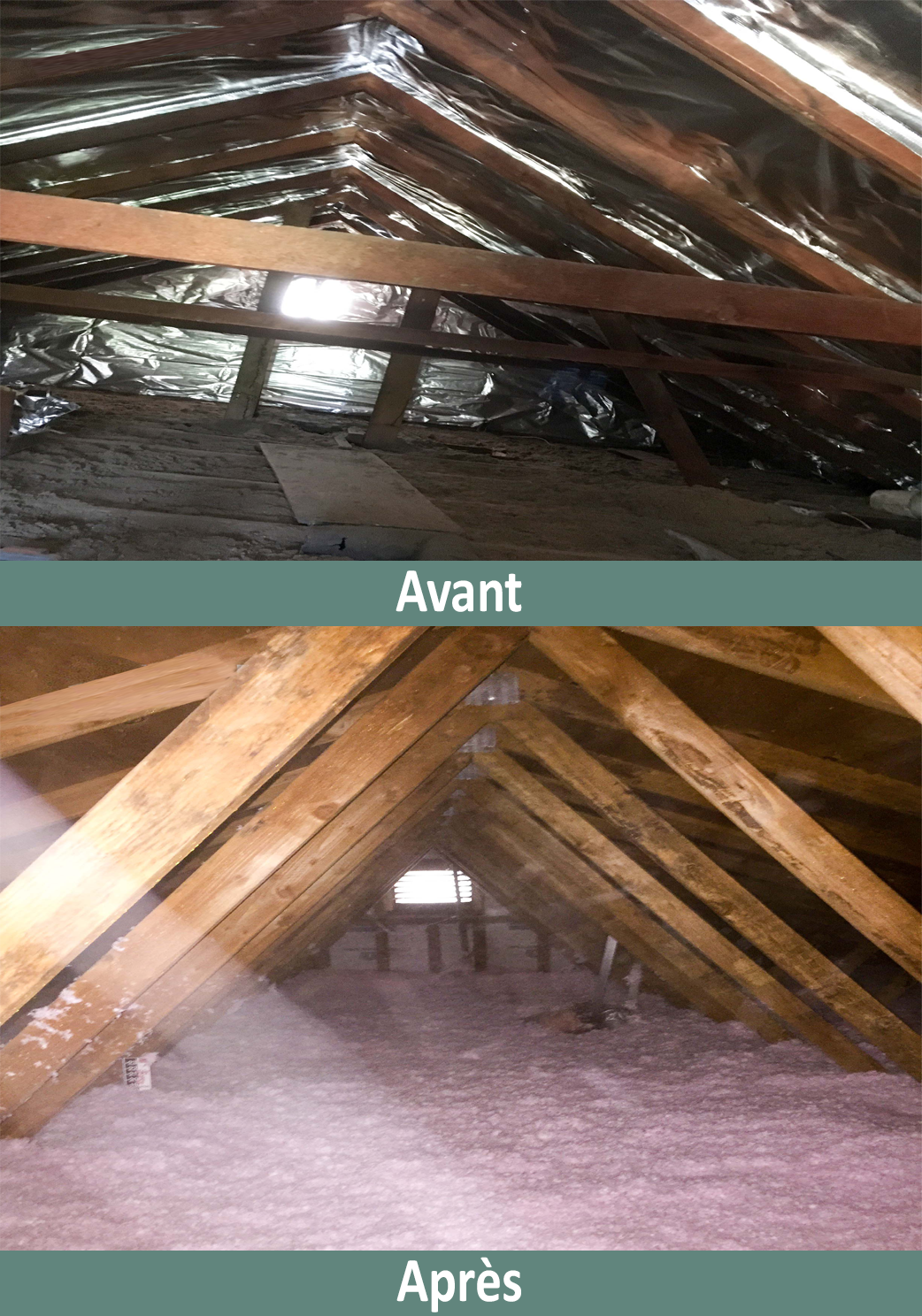 avant/après isolation